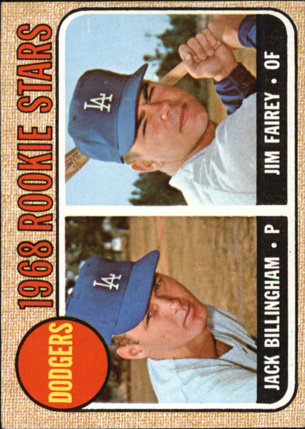 1968 Topps #228 Rookie Stars/Jack Billingham RC/Jim Fairey RC