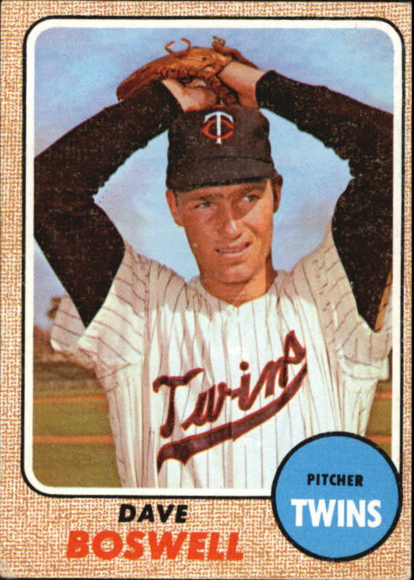1968 Topps #322 Dave Boswell