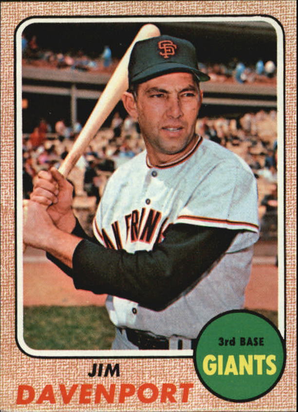 1968 Topps #525 Jim Davenport