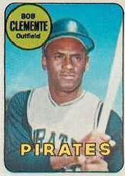 1969 Topps Decals #6 Roberto Clemente