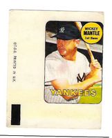 1969 Topps Decals #23 Mickey Mantle