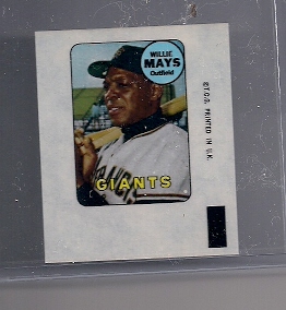 1969 Topps Decals #24 Willie Mays