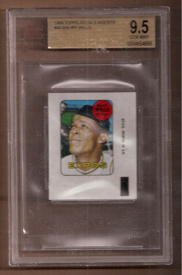 1969 Topps Decals #46 Maury Wills