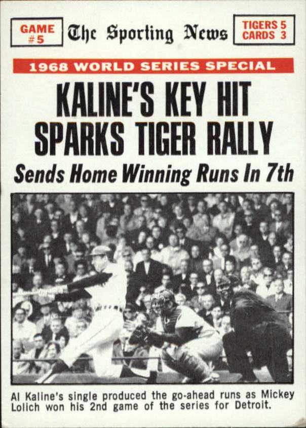 1969 Topps #166 World Series Game 5/Al Kaline