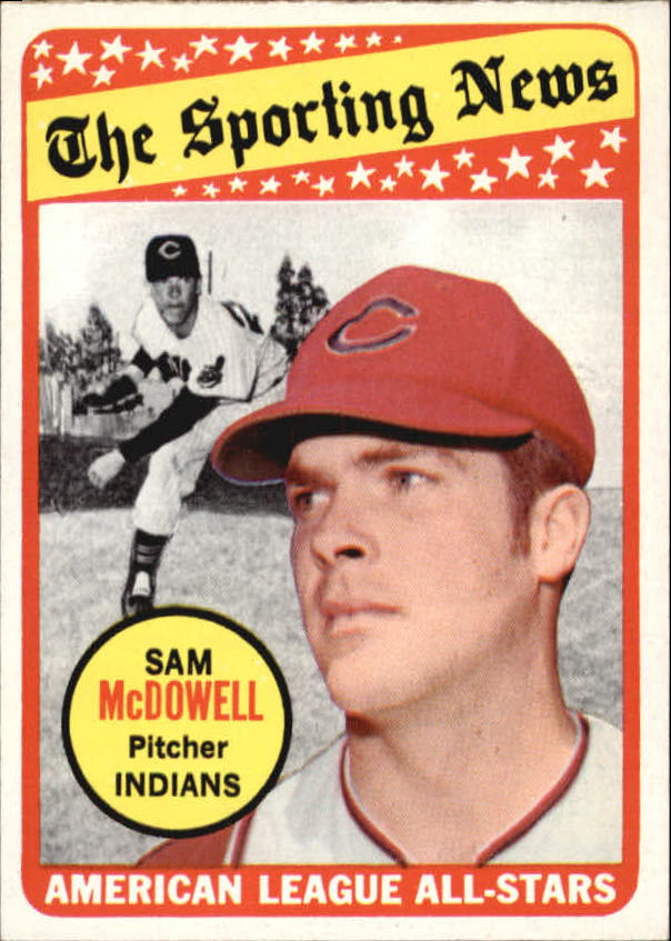 1969 Topps #435 Sam McDowell AS