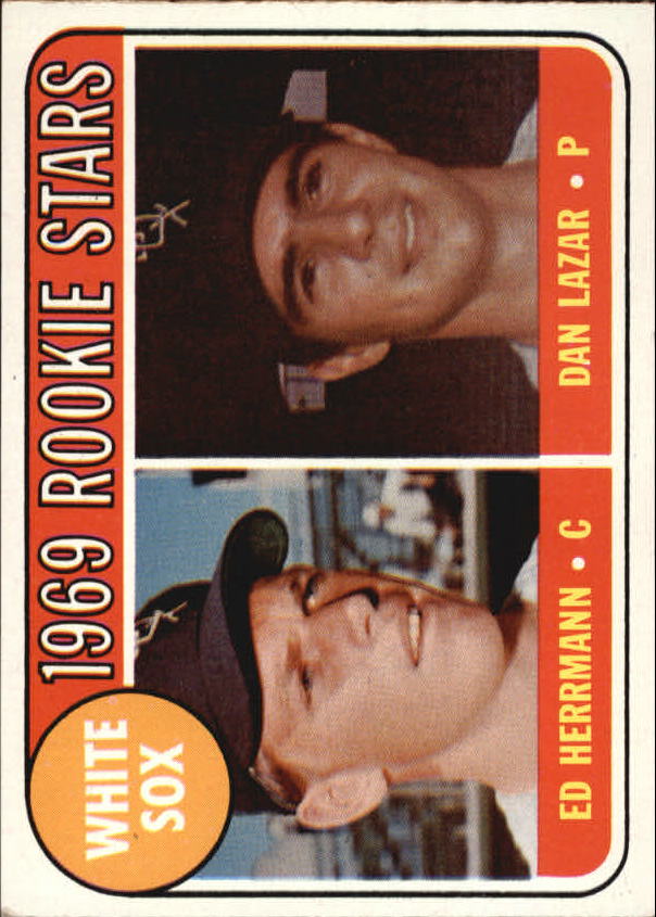 1969 Topps #439 Rookie Stars/Ed Herrmann RC/Dan Lazar RC