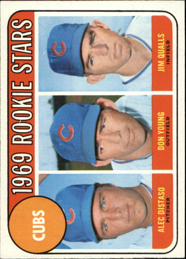 1969 Topps #602 Rookie Stars/Alec Distaso RC/Don Young/Jim Qualls RC