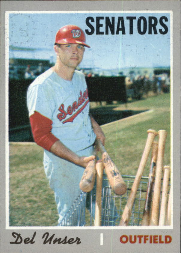 1970 Topps #336 Del Unser