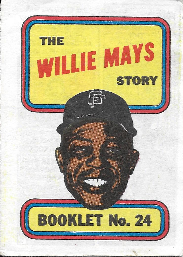 1970 Topps Booklets #24 Willie Mays