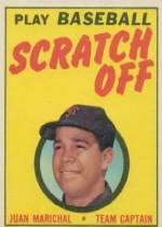 1970 Topps Scratchoffs #12 Juan Marichal