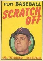 1970 Topps Scratchoffs #24 Carl Yastrzemski