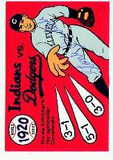 1970 Fleer Laughlin World Series Blue Backs #17 1920 Indians/Dodgers/(Stan Coveleski)