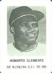 1970 Milton Bradley #5 Roberto Clemente