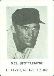 1970 Milton Bradley #27 Mel Stottlemyre