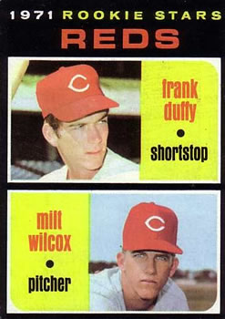 1971 Topps #164 Rookie Stars/Frank Duffy RC/Milt Wilcox RC