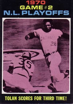 1971 Topps #200 NL Playoff Game 2/Bobby Tolan