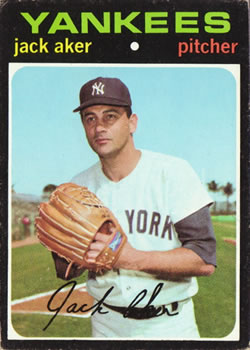 1971 Topps #593 Jack Aker