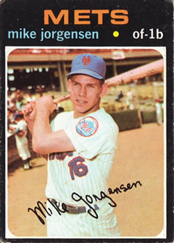 1971 Topps #596 Mike Jorgensen