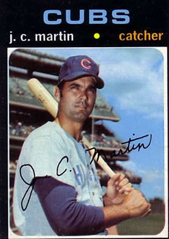 1971 Topps #704 J.C. Martin SP
