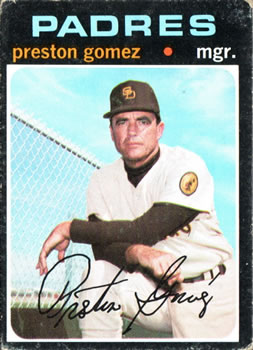 1971 Topps #737 Preston Gomez MG SP