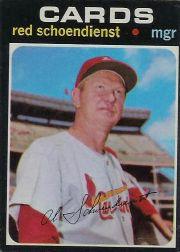 1971 O-Pee-Chee #239 Red Schoendienst MG