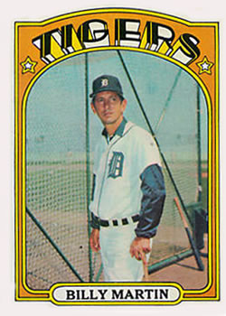 1972 Topps #33 Billy Martin MG