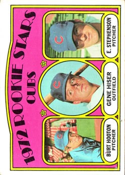 1972 Topps #61 Rookie Stars/Burt Hooton RC/Gene Hiser RC/Earl Stephenson RC