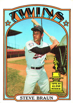 1972 Topps #244 Steve Braun RC