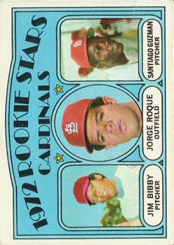 1972 Topps #316 Rookie Stars/Jim Bibby RC/Jorge Roque RC/Santiago Guzman