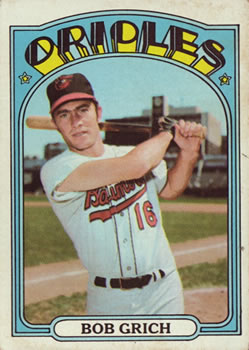 1972 Topps #338 Bob Grich