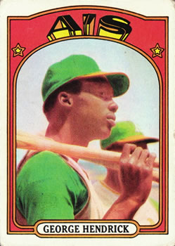 1972 Topps #406 George Hendrick RC