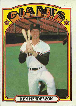 1972 Topps #443 Ken Henderson