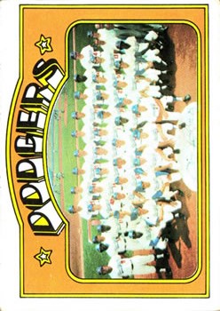 1972 Topps #522 Los Angeles Dodgers TC