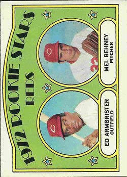 1972 Topps #524 Rookie Stars/Ed Armbrister RC/Mel Behney RC
