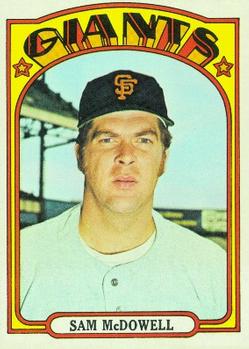 1972 Topps #720 Sam McDowell