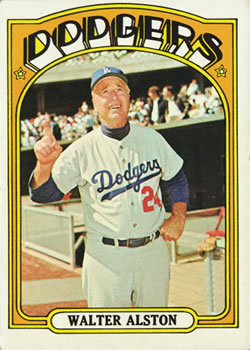 1972 Topps #749 Walt Alston MG