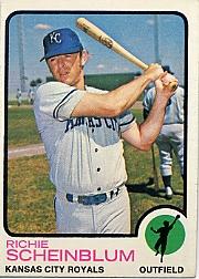 1973 Topps #78 Richie Scheinblum