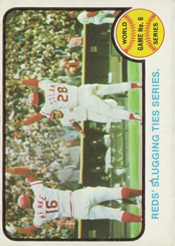 1973 Topps #208 World Series Game 6/Johnny Bench