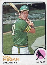 1973 Topps #382 Mike Hegan