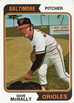 1974 Topps #235 Dave McNally