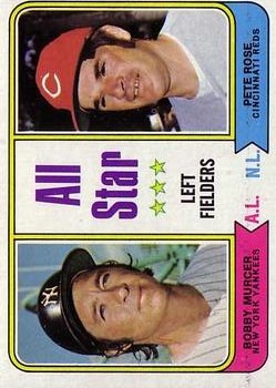 1974 Topps #336 Bobby Murcer/Pete Rose AS