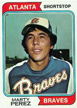 1974 Topps #374 Marty Perez