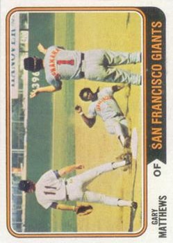 1974 Topps #386 Gary Matthews