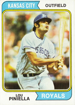 1974 Topps #390 Lou Piniella