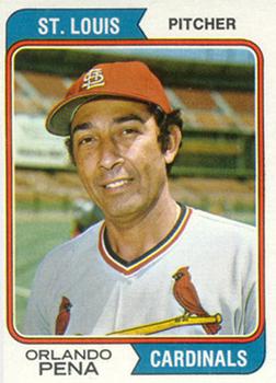 1974 Topps #393 Orlando Pena