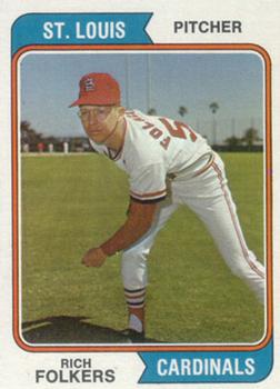 1974 Topps #417 Rich Folkers
