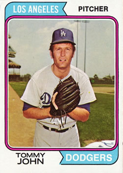 1974 Topps #451 Tommy John