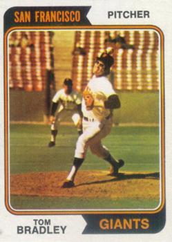 1974 Topps #455 Tom Bradley