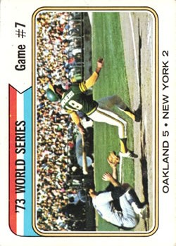 1974 Topps #478 World Series Game 7/Bert Campaneris