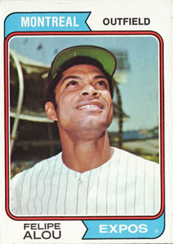1974 Topps #485 Felipe Alou
